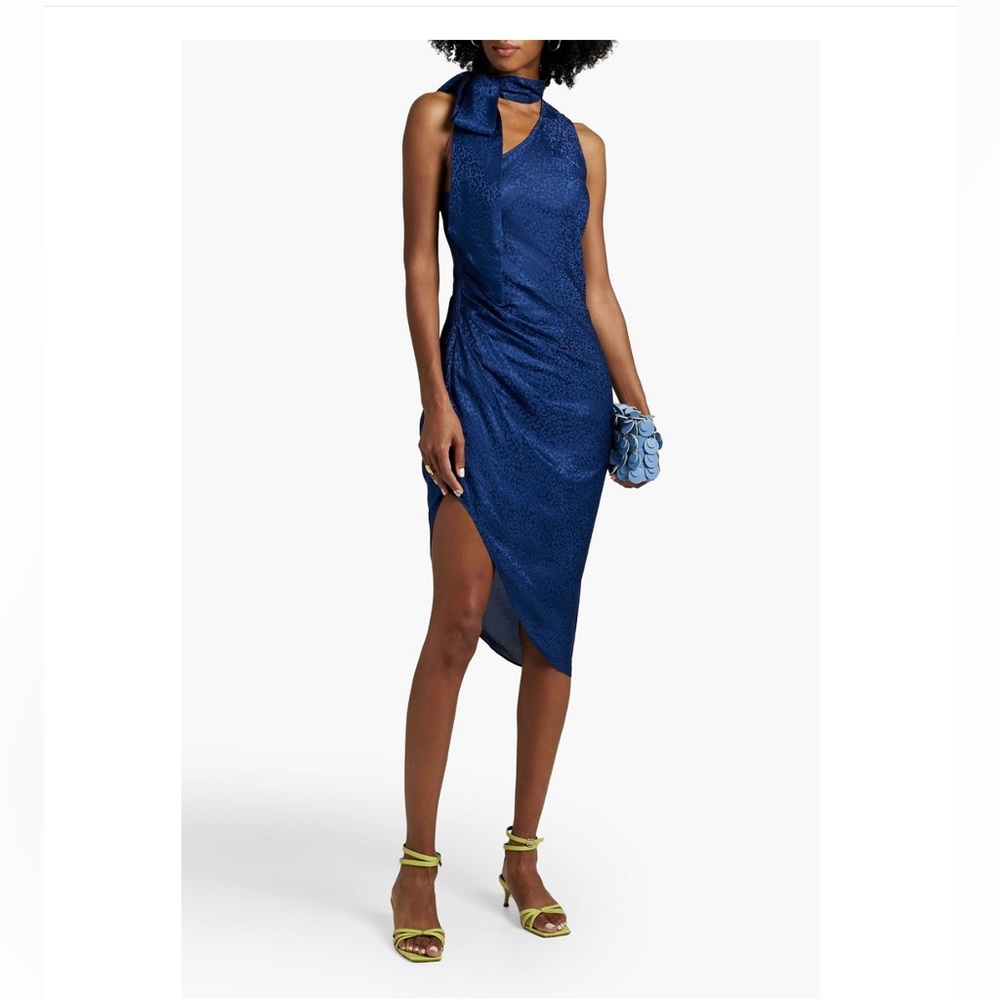 NWT. Ronny Kobo Zoey One Shoulder Dress.